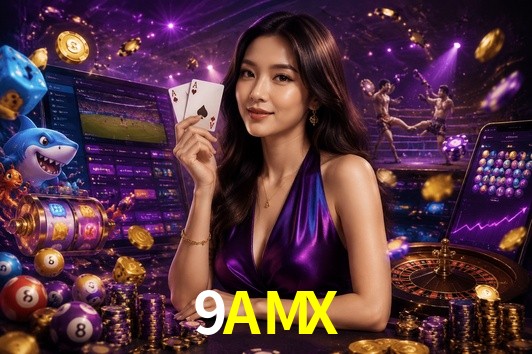 Interfaz de la app móvil 9AMX en un smartphone moderno